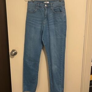 Forever 21 Blue Straight Leg Jeans Classic Style